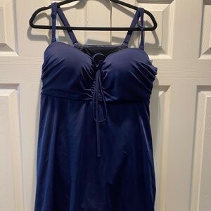 Underwire Versatile-Strap Halter-Neck Swim Dress